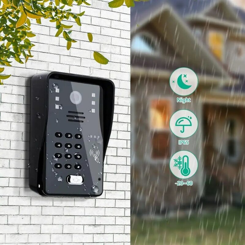 Видео домофон дверной звонок только RFID пароль IR-CUT 1000TV линия камера