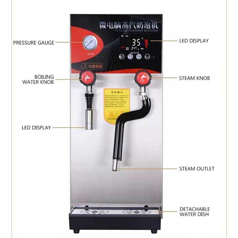 Commercial Milk Frother Steamer Water Boiling Machine Heating Constant Temperature Water Steam Machine