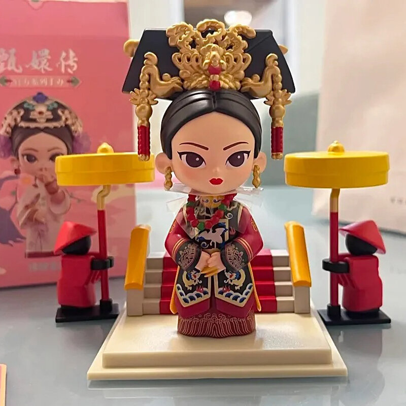Zhen Emppress Xi Consort Hua 시리즈 블라인드 박스, 귀여운 액션 피규어, 신비한 상자 모델 인형, 만화 장식 장난감 선물