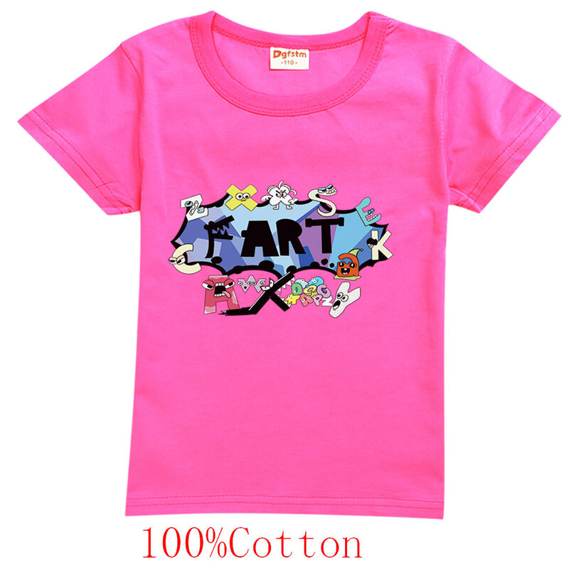Camiseta con estampado de letras para niños, camisa de manga corta a la moda, ropa de calle informal, gran oferta, Verano