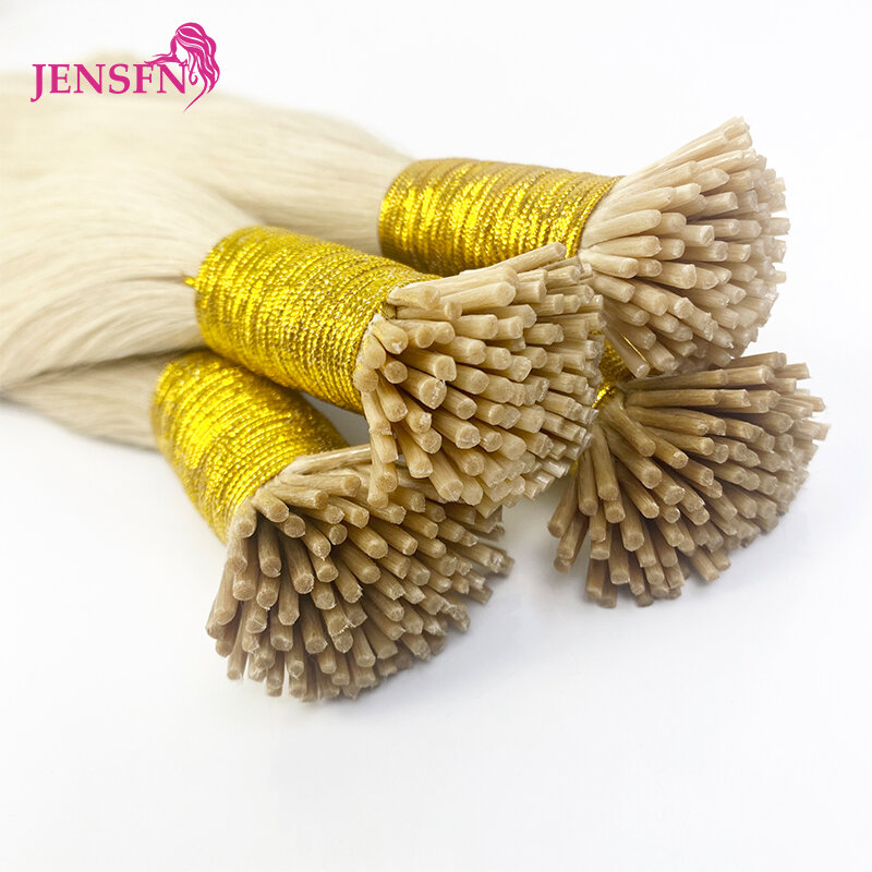Прямые натуральные человеческие волосы JENSFN Fusion I, наращивание волос, 18-24 дюйма, 1 г/прядь, кератиновые капсулы, натуральные человеческие волосы #613