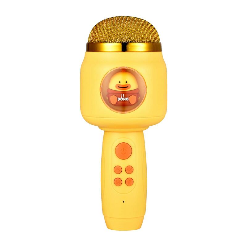Microfone Bluetooth com luzes LED, Singing Machine for Kids