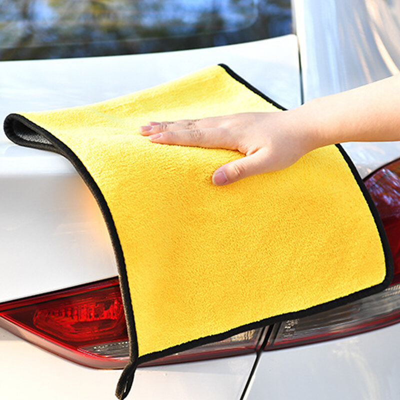1 pçs toalha de lavagem de carro toalha de microfibra ferramenta de limpeza de carro pano de secagem extra auto microfibra pano cuidados com o carro detalhando