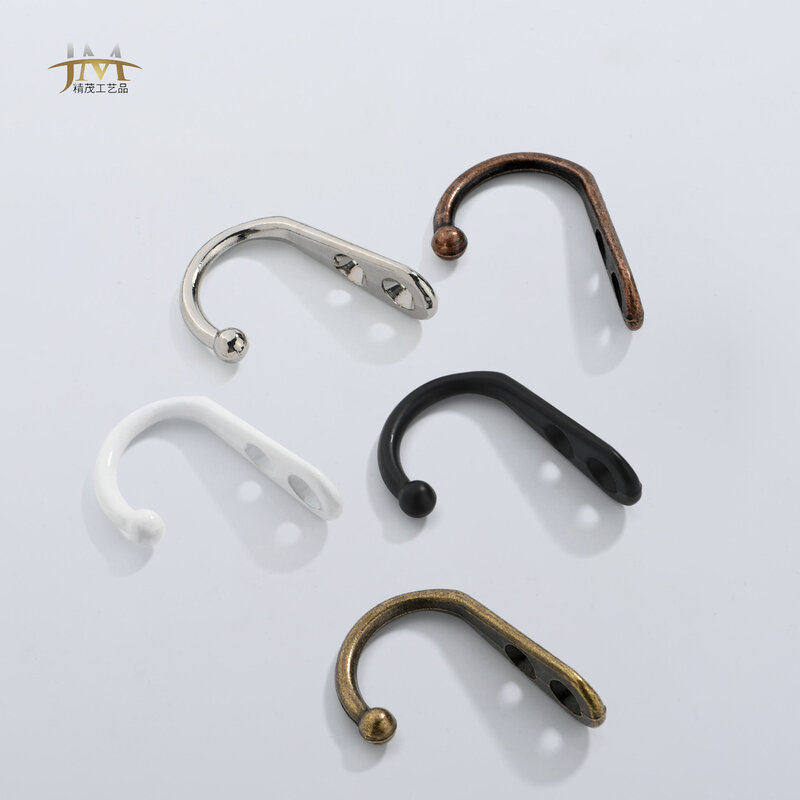Double hole eye-catching clothes zinc alloy antique single hat lightweight wall hook