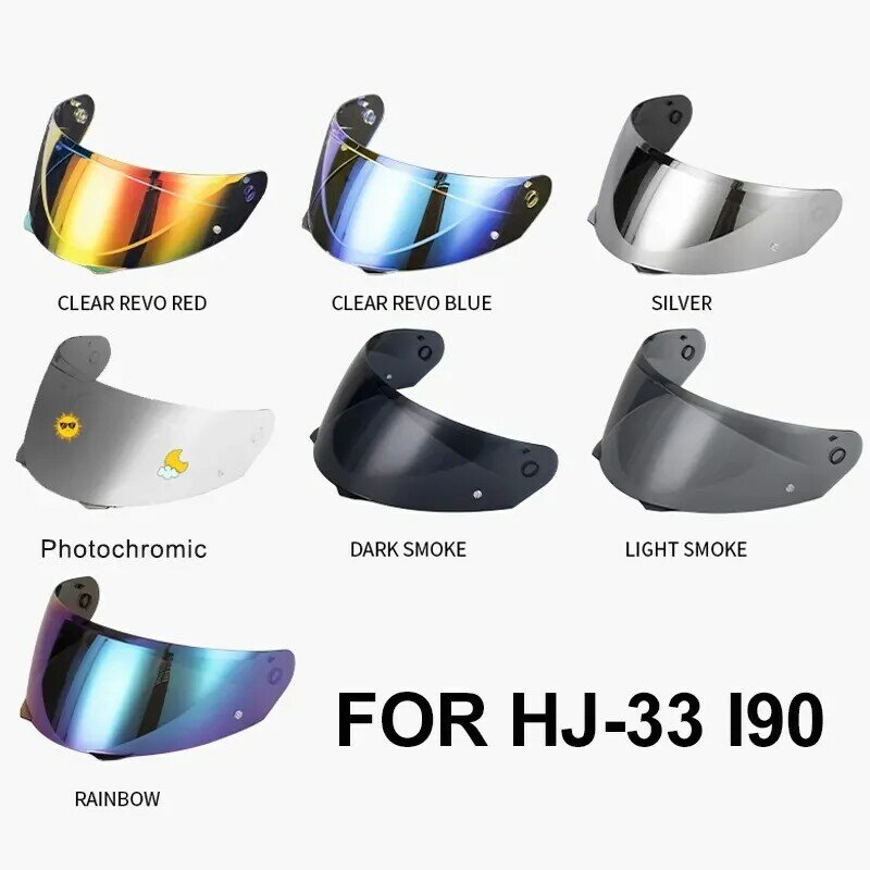 หมวกกันน็อคมอเตอร์ไซค์ I90 HJ-33สำหรับ HJ33 HJC หมวกกันน็อค casco Moto กระจกหน้าอุปกรณ์เปลี่ยนเลนส์แว่นตาเสริม