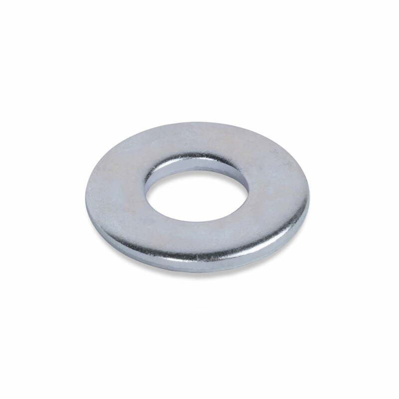 SD00-Hillman Flat Washers, USS Washers, 3/8", Zinc Plated, Steel, Pack of 15