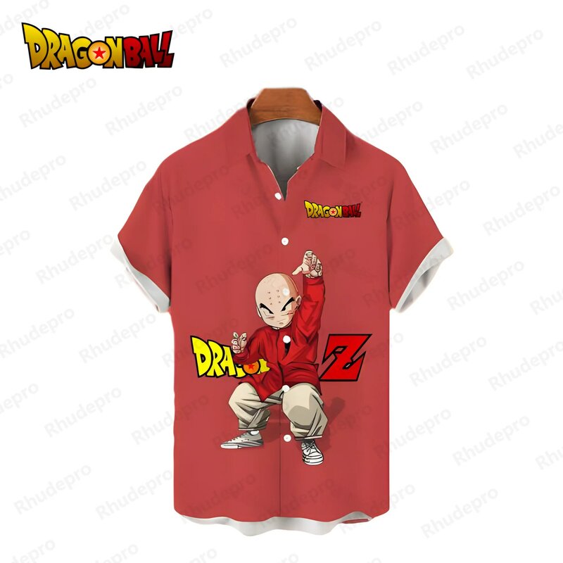 Heren Shirts Dragon Ball Z Vegeta Zomer Super Saiya Tops Harajuku 2024 Anime Mode Sociaal Shirt Strand Stijl Goku Oversized