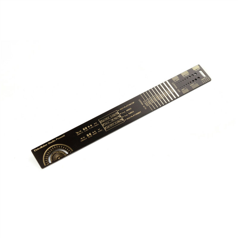 Herramienta de medición de regla PCB multifuncional, condensador de resistencia, Chip IC SMD, paquete de Transistor de diodo, Stock electrónico, 25cm
