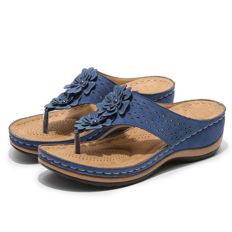 Damen Orthesen Sandalen Komfort Premium Casual Flat Sandale für Sommer Outdoor Wandern Wandern
