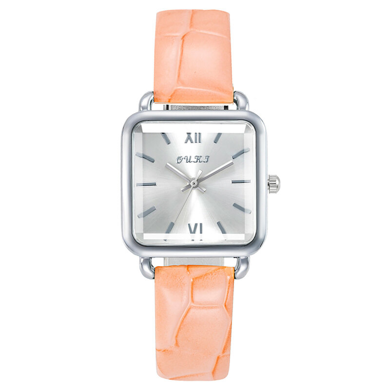 Jam tangan wanita jam tangan wanita kualitas tinggi model jam tangan wanita Quartz Analog tali kulit modis temperamen wanita