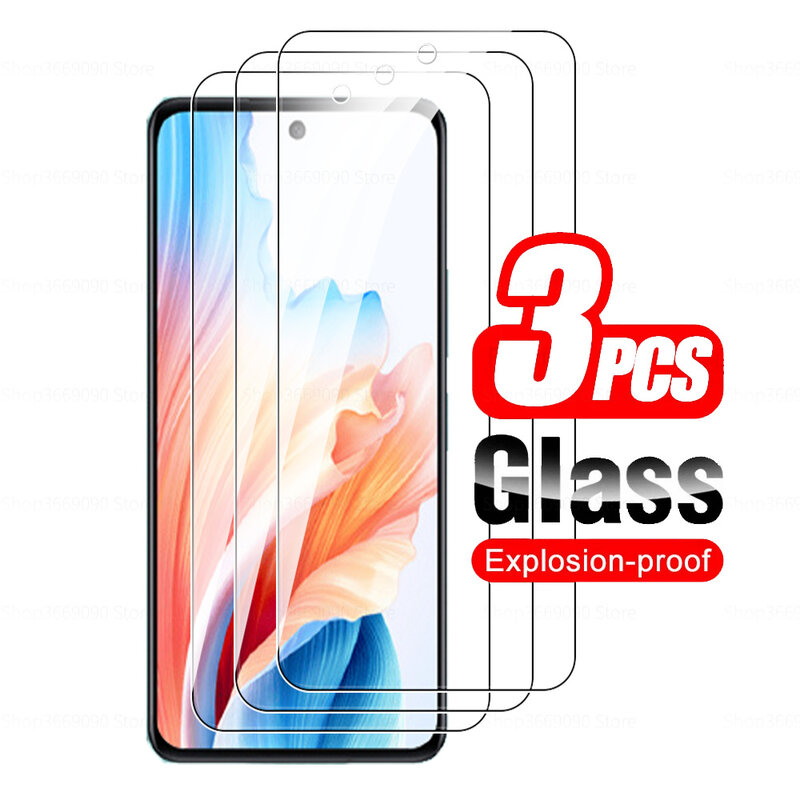 For Oppo A79 5G Glass 3Pcs Tempered Glass Screen Protector For Oppo A79 A 79 79A 6.72inch Armor Cover Protective Films CPH2553