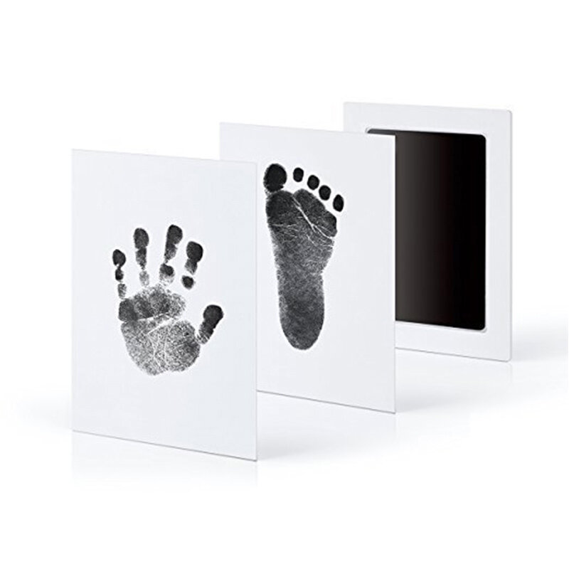 Impronte per bambini cuscinetti per inchiostro per impronte a mano kit di cuscinetti per inchiostro Non tossici sicuri per Baby Shower Baby Paw Print Pad Pad per stampa del piede senza inchiostro