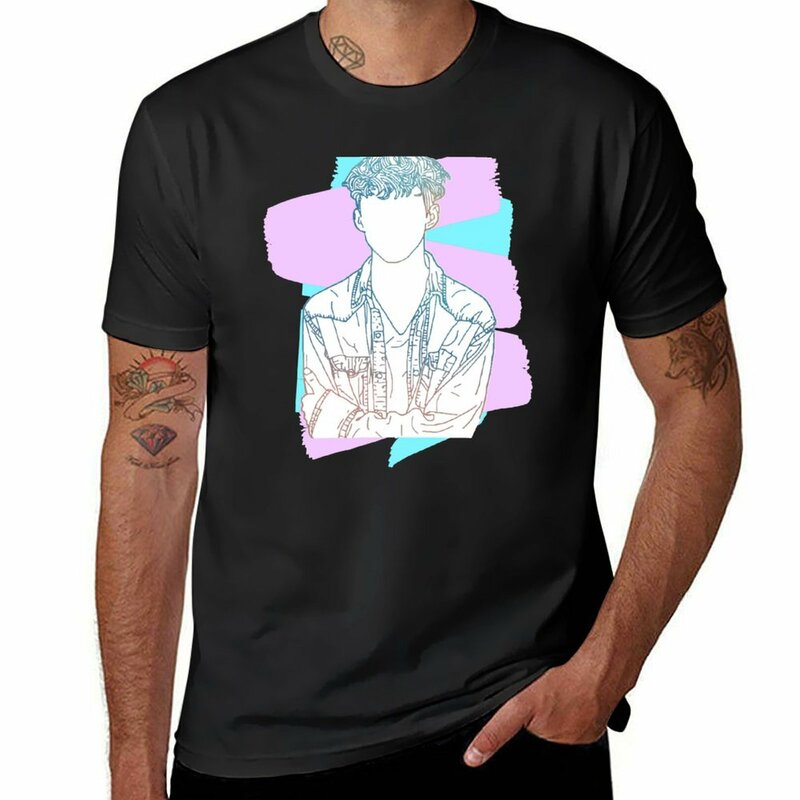 TroyeTee-camiseta masculina de verão, roupas brancas para meninos
