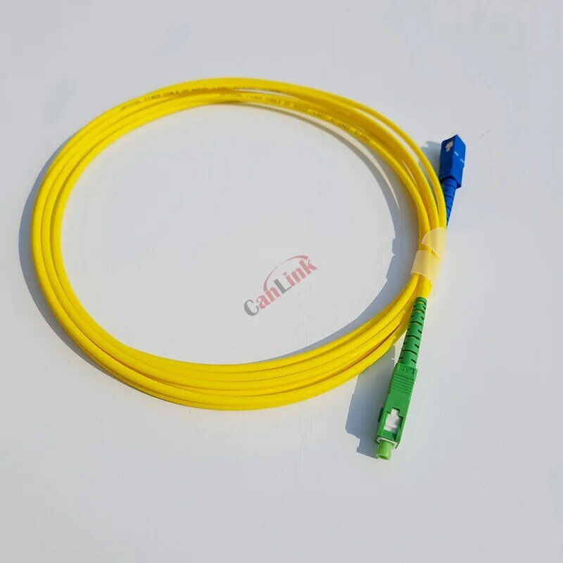 10 Pçs/lote SC APC para SC SC UPC Patch Cord Simplex 3.0 milímetros PVC LSZH Single Mode Fiber Patch Cable jumper