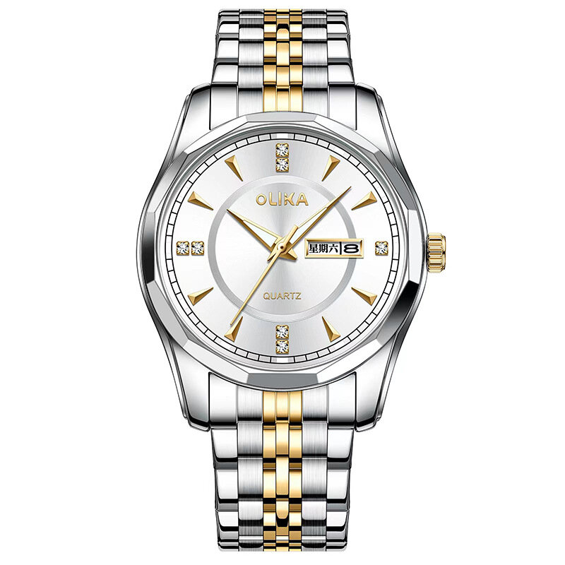 Nowe zegarki dla miłośników ze stali nierdzewnej moda wodoodporny zegarek kwarcowy dla mężczyzn i kobiet zegarek dla pary kochanek Relojes