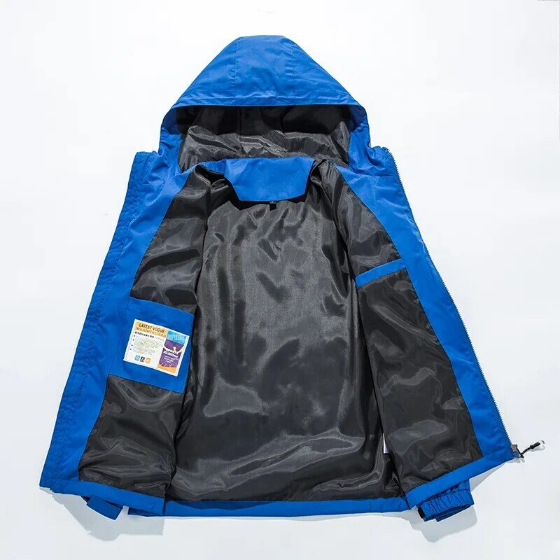 MCSORELY-Veste d'extérieur imperméable coupe-vent avec logo personnalisé pour hommes, manteau à glissière imprimé bricolage, vestes sportives unisexes, printemps 2022