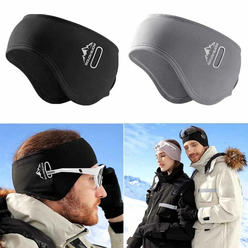 Winter Skiing Earmuffs New Adjustable Windproof Ear Warmers Cold Protection Non-Slip Hair Band Outdoor Sports