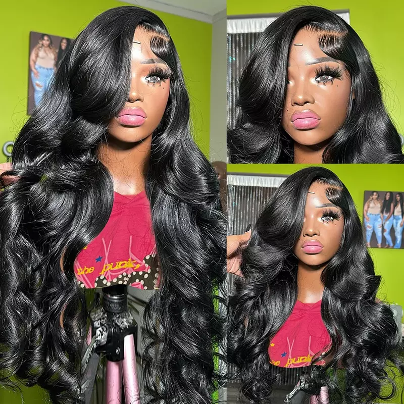 30 36 38 Inch Lace Frontal Wig Body Wave Lace Frontal Human Hair Wig 13x4 HD For Women Brazilian PrePlucked Wig With Baby Hair