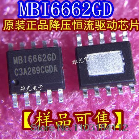 LEDMBI66 Powered GD, MBI6662, SOP10, 10 pièces par unité
