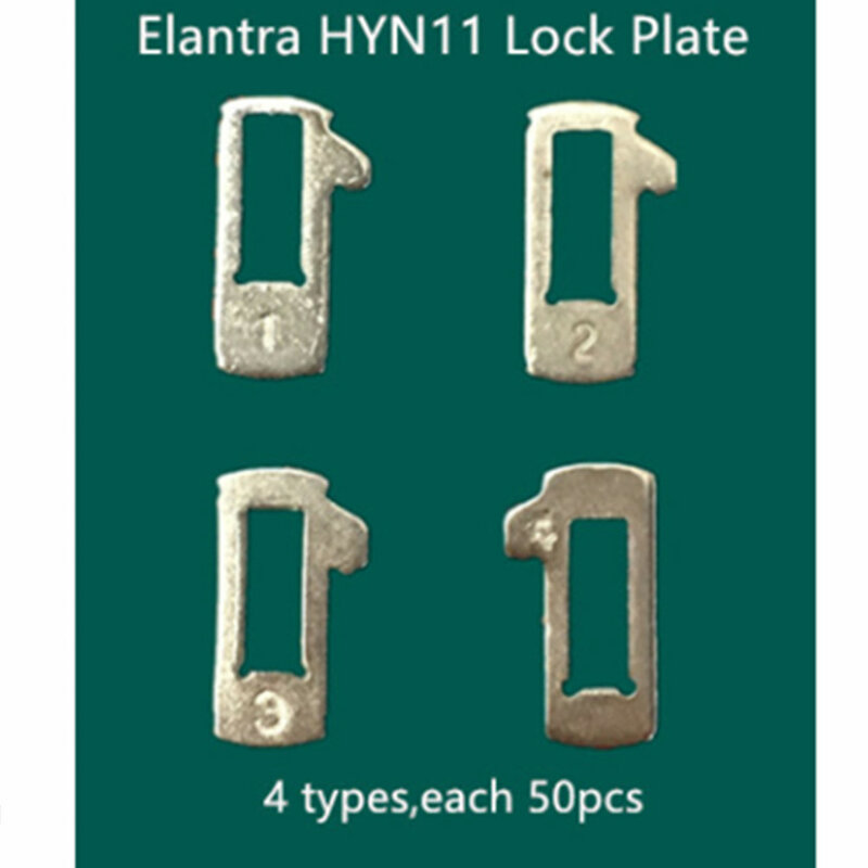 Placa de bloqueo HYN11 de lengüeta de bloqueo de coche, Kits de reparación de bloqueo para Hyundai Elantra NO 1.23.4, cada tipo 25 piezas, 200 piezas por lote
