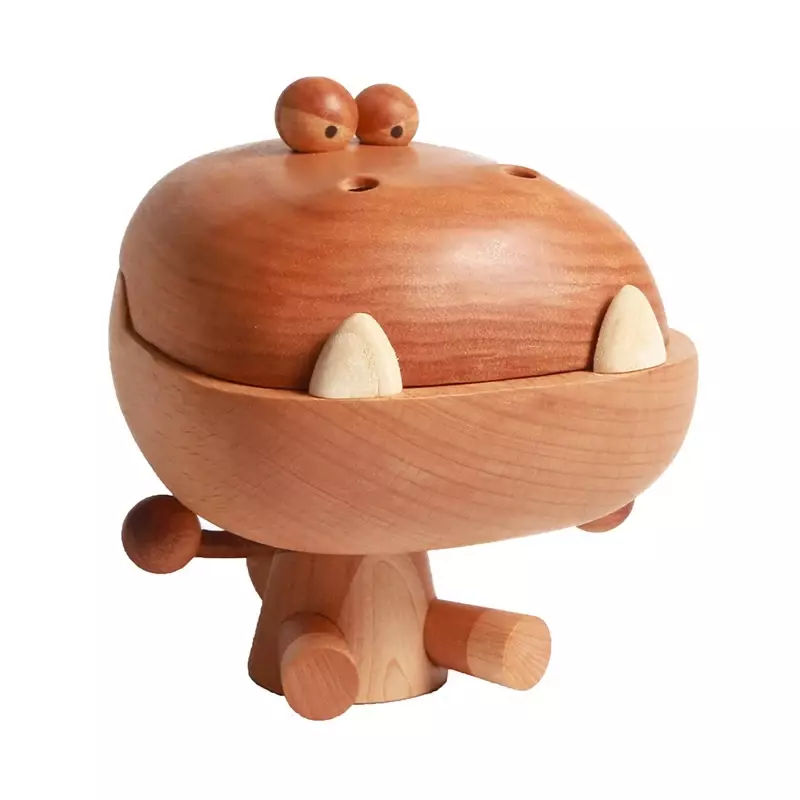 Angry Big Mouth Dragon bruciatore di incenso in legno massello regalo creativo decorativo per la casa