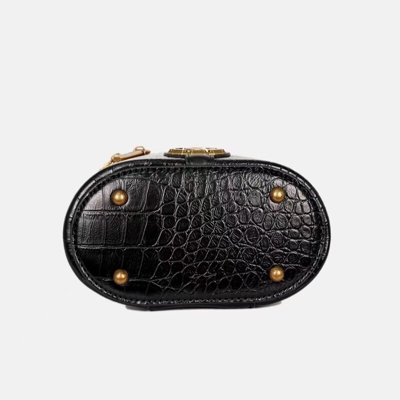 Мини-сумка на цепочке Super Fire 2024, новая модная и Высококачественная сумка-ведро с текстурой под кожу крокодила
