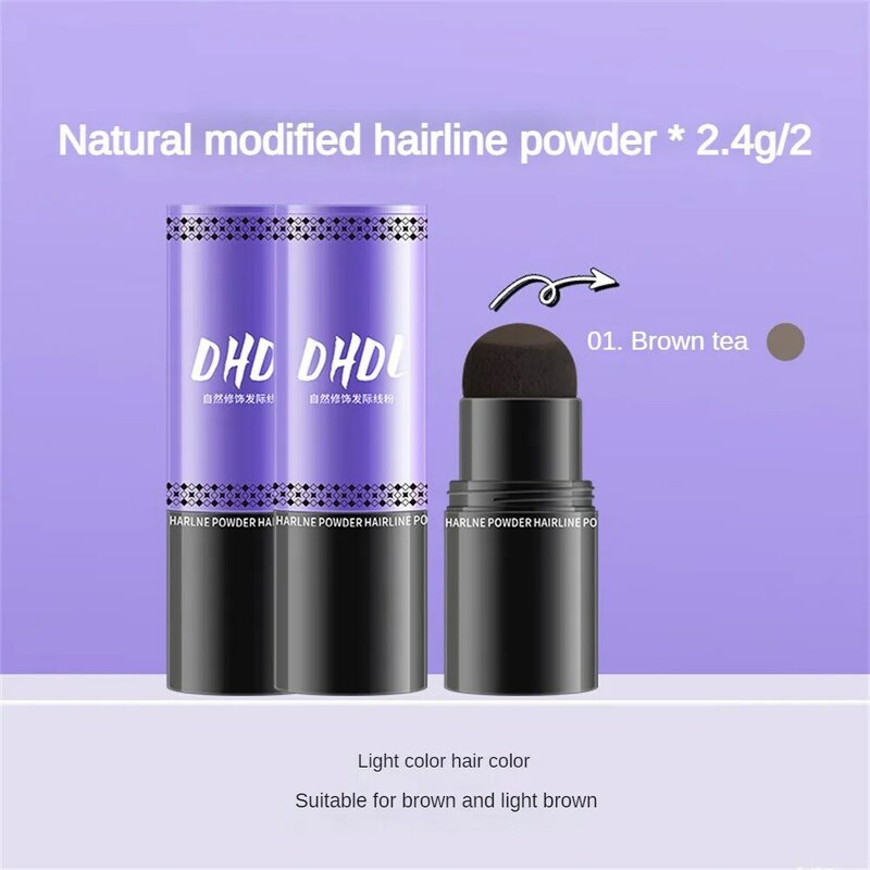 Hairline Finishing Powder 2 Colors Uniform Color Rendering Non Smudging Create A Real Hairline Flu Safe Ingredients Tool