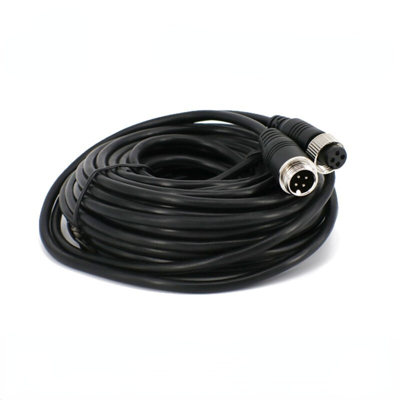 4 Pin Aviation Extension Video Cable 3M 5M 10M 15M 20M for Truck Bus Monitor Camera Connection