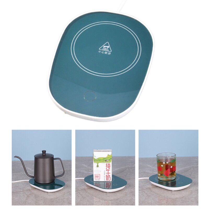 USB Warmer Cup Heating Pad Gadget Coffee Tea Drink USB Heater Tray Mug Pad Office Gift 55℃ Constant Dropship