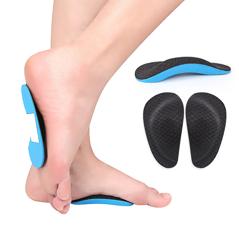 Plantilla ortopédica profesional Unisex, almohadilla de Gel 3D, soporte para arco alto, pies planos, dolor de pies