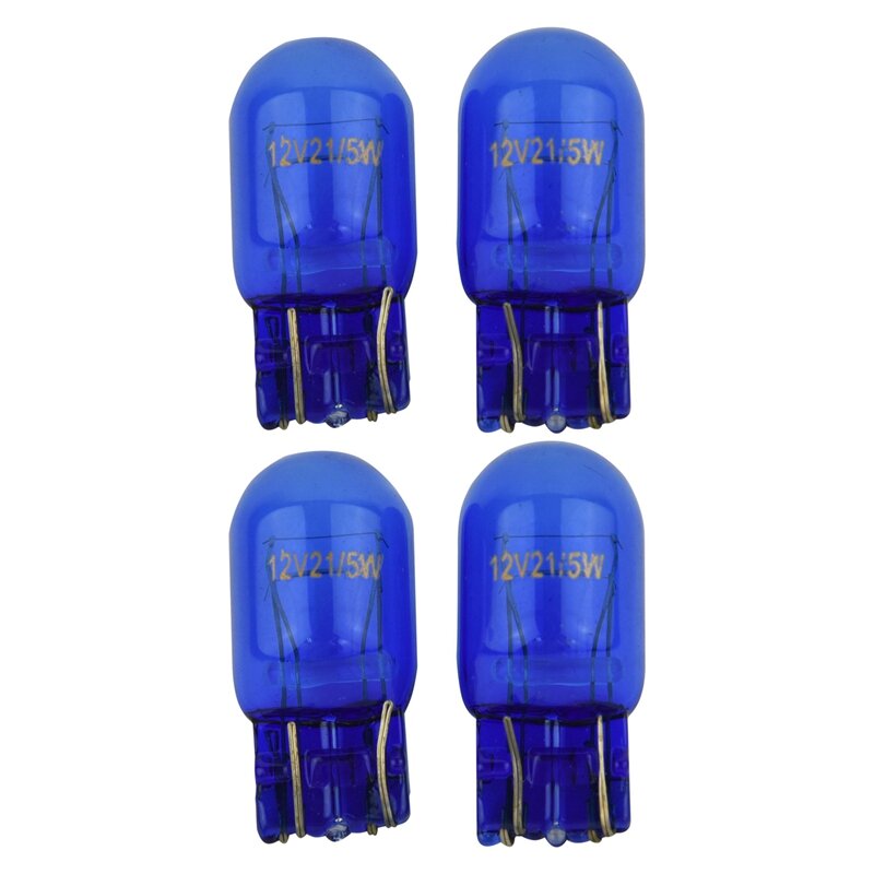 Bombillas de Xenón HID 580 súper blancas, doble filamento, 7443 K, W21, 5W, T20, 4 unidades