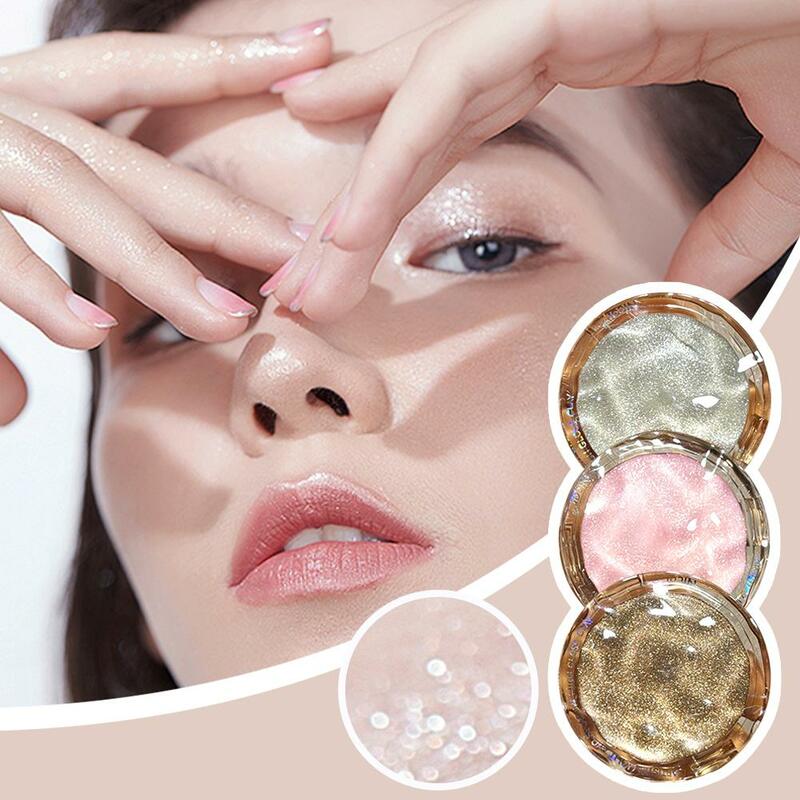 3 colori Galaxy Highlighter Powder Palette Glitter Diamond Waterproof Face Lasting Shimmer Cosmetics Contour Makeup Highligh V7I6