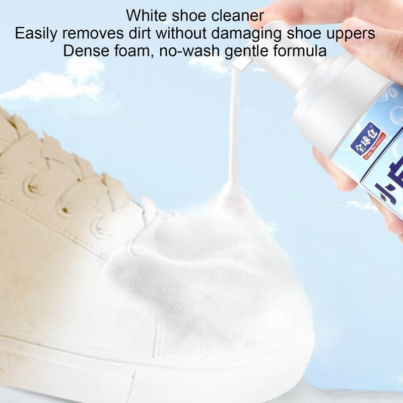 Limpiador de zapatillas blancas, solución de limpieza de zapatos blancos, extractos naturales portátil con líquido de limpieza, gel de lavado de zapatillas blancas, 200ml