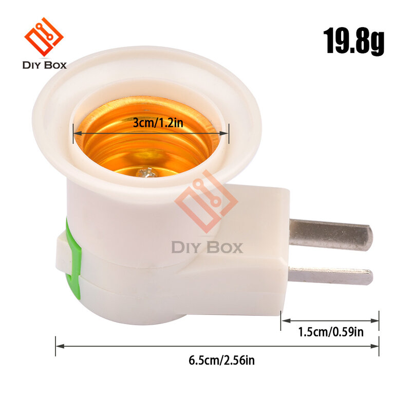 220V E27 Acoustooptic Điều Khiển Đèn LED Ổ Cắm Giá Đỡ Adapter Chuyển Đổi Trên/Tắt Cho Bóng Đèn Đèn Đèn Tiết Kiệm Năng Lượng giá Đỡ