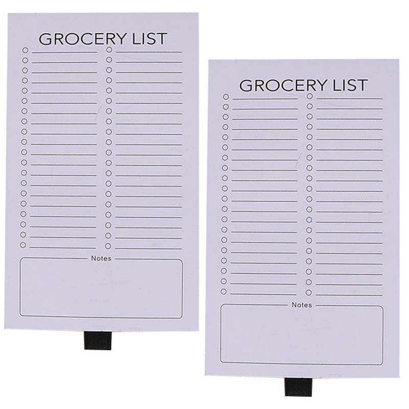 Bloc de notas magnético para nevera, lista de bloc de notas, imanes de compras, refrigerador de comestibles