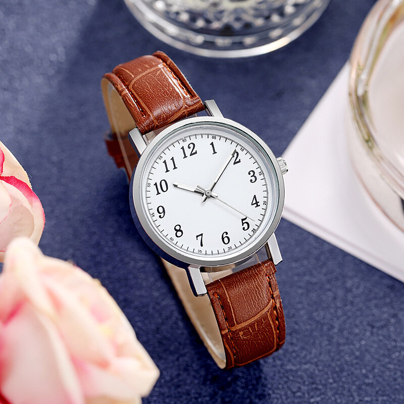 Reloj deportivo de lujo para hombre y mujer, cronógrafo de cuarzo, resistente al agua, con fecha de cuero, de marca superior