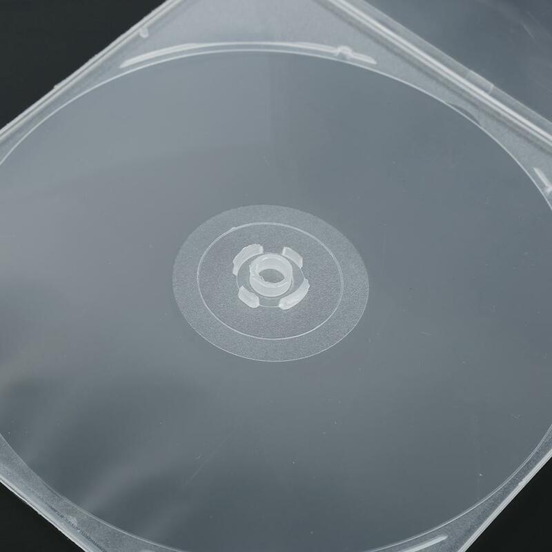 Caja organizadora de almacenamiento para cine en casa, estuche individual ultrafino estándar transparente de 5,2mm, caja organizadora de álbum de disco CDR portátil para cine en casa
