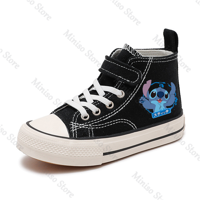 Lilo Stitch-zapatos de lona para niño y niña, zapatillas deportivas cómodas con estampado de dibujos animados, tenis, 1056