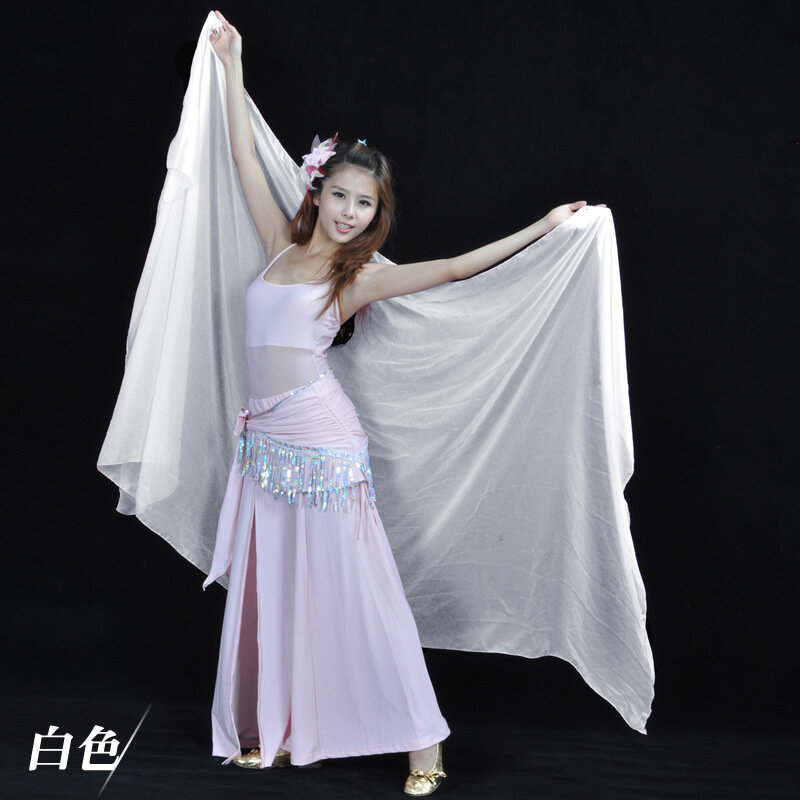 200x100cm Snow Do Spinning A Piece Of Cloth , Belly Dance Scarf , Belly Dancing Yarn , Belly Dance Stage Articles
