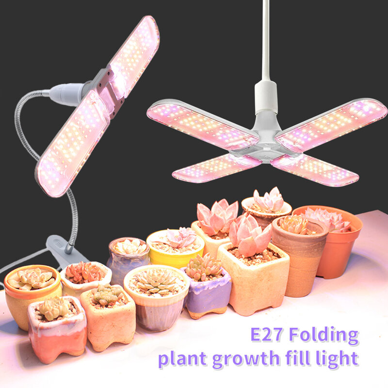 24 واط 36 واط 48 واط طوي LED تنمو ضوء الطيف الكامل E27 النبات تزايد ضوء Phytolamp لمبة للنباتات داخلي زهرة الشتلات