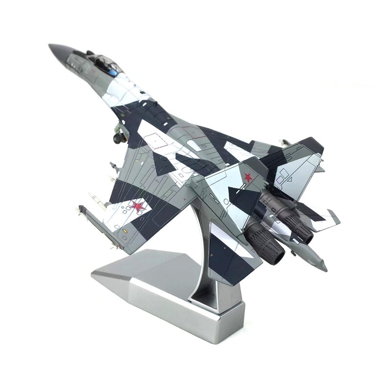 العسكرية القتالية سبيكة طائرة مقاتلة والبلاستيك نموذج ، ديكاست الروسية SU-35 ، 1:100 مقياس ، لعبة هدية جمع ، عرض محاكاة