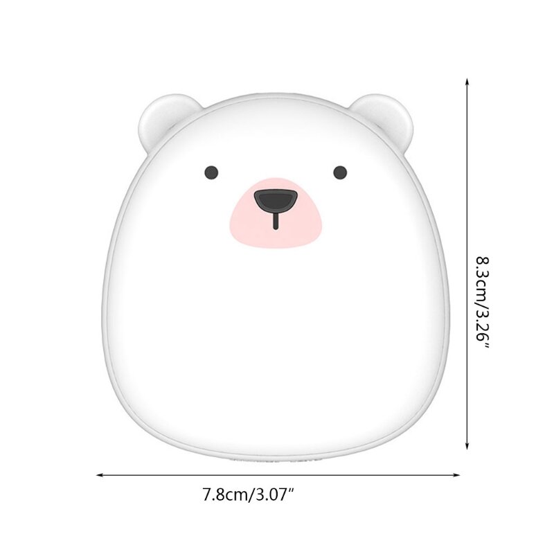 CPDD 귀여운 만화 펭귄 북극곰 전기 손 따뜻하게 USB 충전식 양면 난방 포켓 보조베터리 따뜻하게