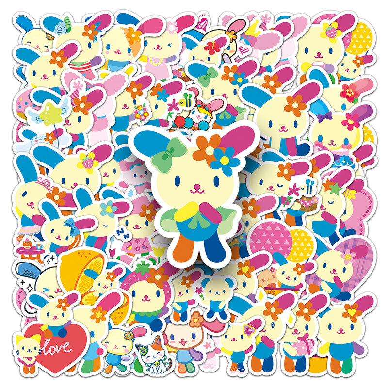 10/30/50pcs Cute Sanrio Usahana Graffiti Stickers Kawaii Decals DIY Laptop Phone Suitcase Scrapbook Stationery Sticker Kids Toys