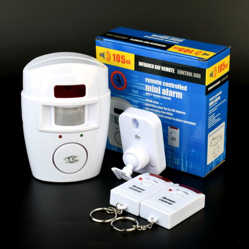 Sistema de alarma con Sensor infrarrojo para el hogar, alarma inteligente inalámbrica con Detector de movimiento antirrobo, sirena de 105DB