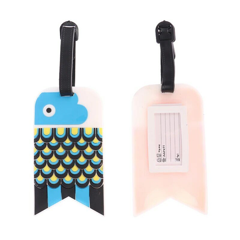 Creative Cute Luggage Tag Cartoon Suitcase ID Address Holder Baggage Boarding Tags Portable Label Travel Accessories