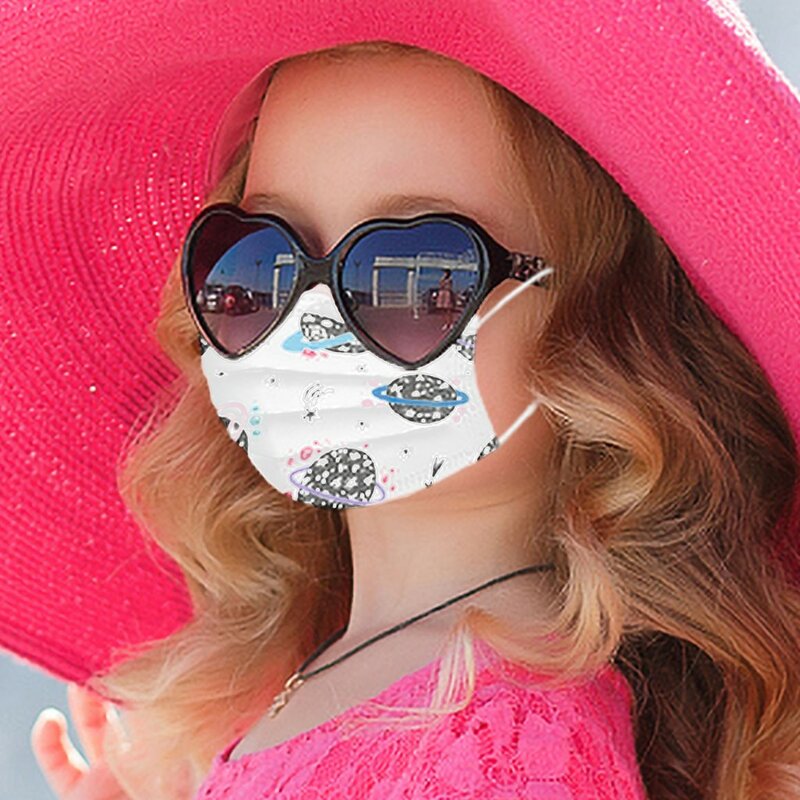 Masque de protection de sécurité pour enfants avec filtre en coton multicouche, masque confortable essentiel pour les voyages de longue distance