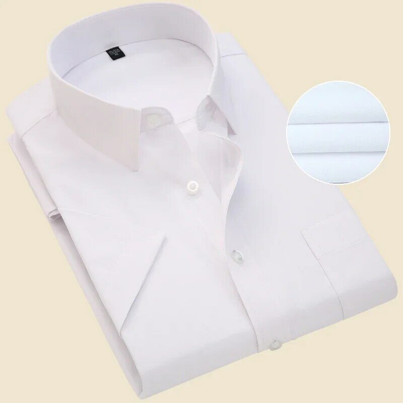メンズ半袖シャツ,オフィスウェア,フォーマルウェア,ラージサイズ,白,青,新品,夏,2021