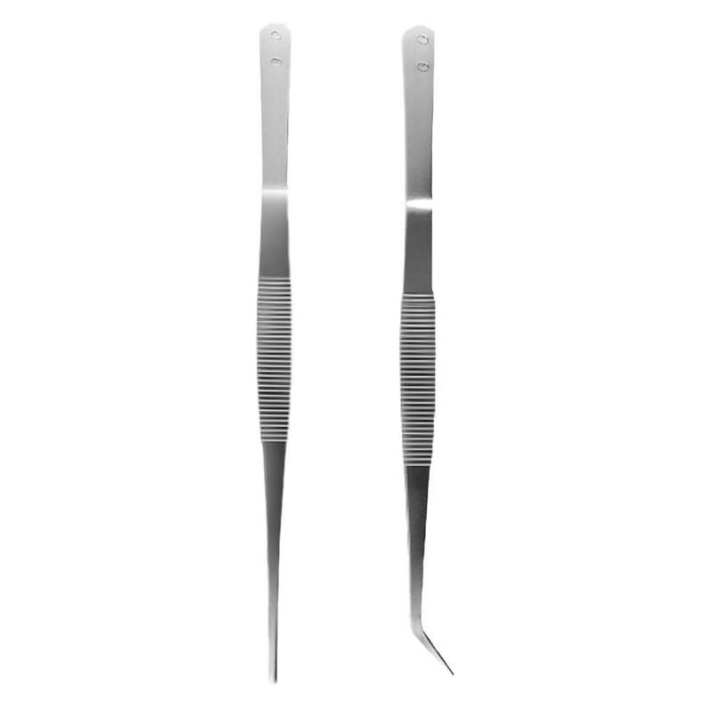 Pinças de aço inoxidável para extensão dos cílios, pinças multifuncionais, clipe sobrancelha, 3d, preciso