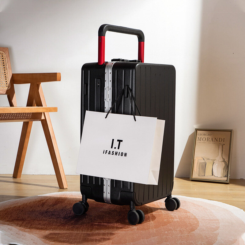 Handgepäck 20-Zoll-Aluminiumrahmen breite Zugstange 24-Zoll-Koffer weiblich hochwertige große Kapazität langlebige Gepäck koffer