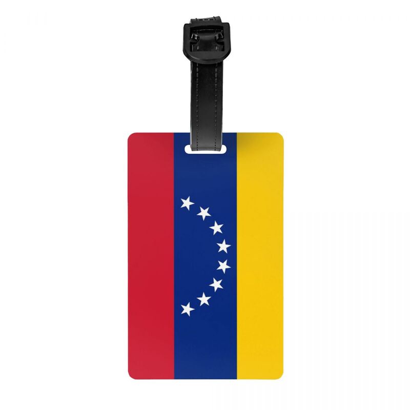 Custom Flag Of Venezuela Luggage Tag Privacy Protection Baggage Tags Travel Bag Labels Suitcase